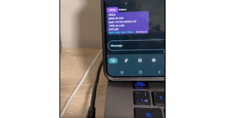 Arxia, The Next Major Layer 1, Records First Blockchain Transaction Over LoRa Radio Without Internet, Cellular, or Satellite